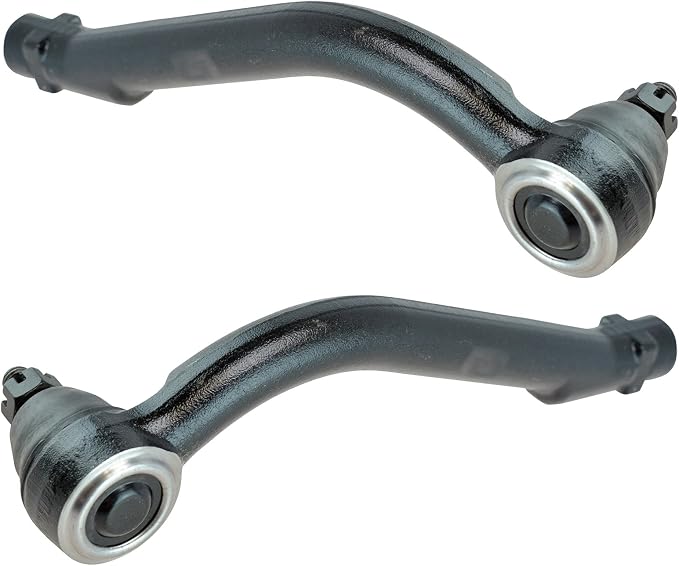 TRQ Front Outer Tie Rod Set 2 Piece Compatible with 2007-2010 Hyundai Elantra 10-13 Kia Forte 10-16 Forte Koup