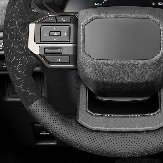 MEWANT Hand Stitch Steering Wheel Cover for Toyota Land Cruiser 2024-2026, Custom Fit DIY Wrap Interior Accessories
