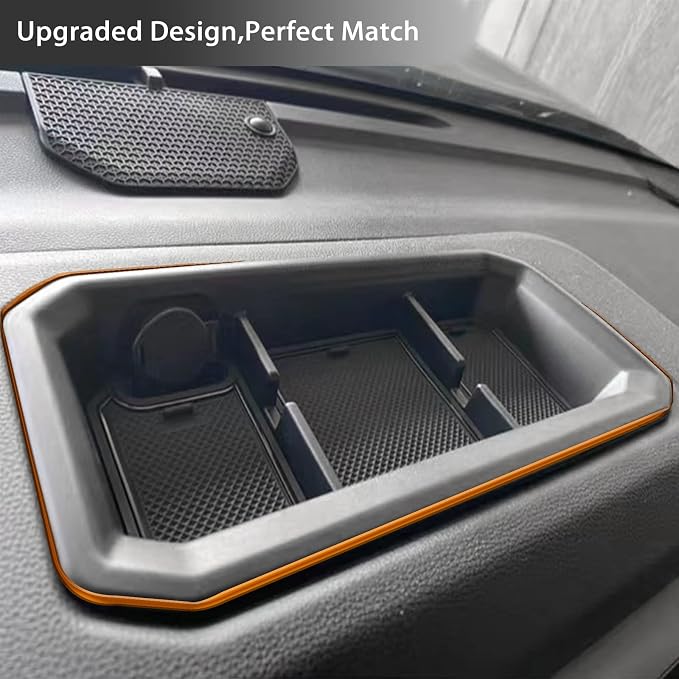 JDMCAR Dashboard Tray and Windshield Sun Shade Compatible with Toyota Tundra Accessories 2022 2023 2024