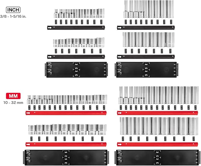 TEKTON 1/2 Inch Drive 12-Point Socket Set, 78-Piece | SHD92216