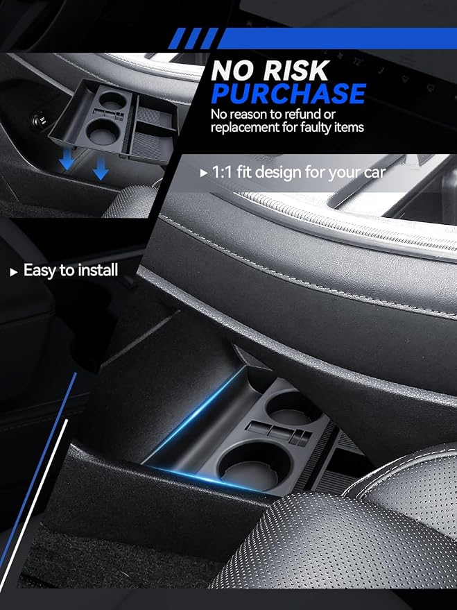 for Palisade Center Console Organizer 2023 2024 2025 Hyundai Palisade (SE, SEL, XRT, Limited, Calligraphy) Accessories Armrest Tray Middle Storage Box Insert Container with Cup Holder