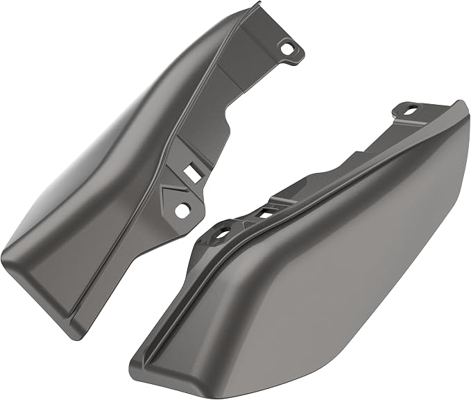 Color - Matched Mid Frame Air Deflectors Heat Shield, Perfectly Fit for Harley Touring Models 2009-2026 Silver Flux