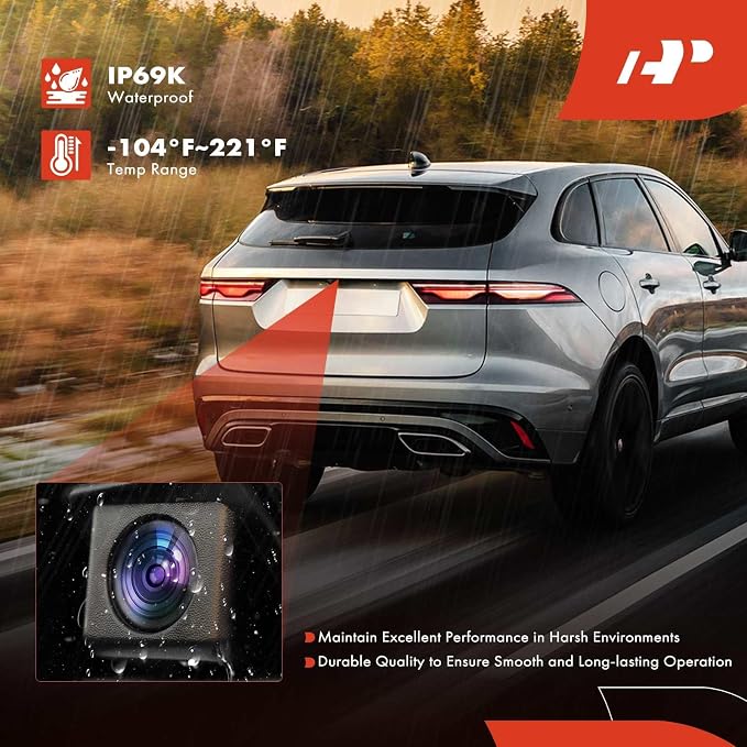 A-Premium Park Assist Camera Rear View Backup Reverse Camera Compatible with Select Nissan Models - 2017-2023 Titan, 2016-2023 Titan XD Fit Without AVM (Around View Monitor) - Replace# 28442EZ00A