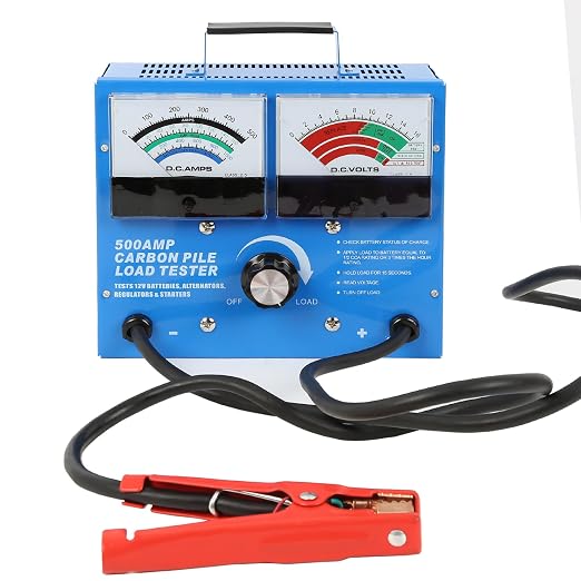 500 Amp Carbon Pile Load Tester Test 12 Volt Battery, Alternator, Regulator