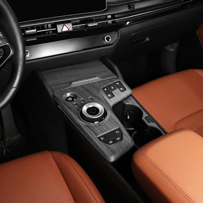 YOUTOOCAR Automatic Gear Shift Panel Covers Interior Trim Compatible with Kia Sportage 2026 Accessories (Wood Grain, Without Fingerprint)
