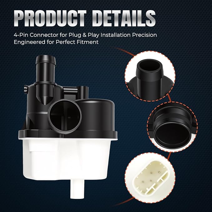 Fuel Vapor Leak Detection Pump Leakage Diagnostic Pump Dmtl Pump Compatible with BMW 128i 135i 325i 328i 330i 335i 525i 530i 535i 540i Replace for 0261222018 1613719347916136764191 16136752551