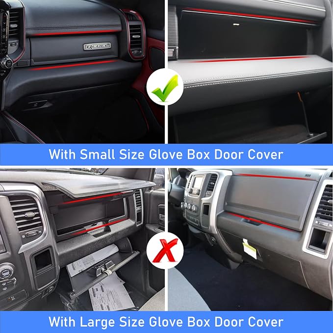 Jaronx Compatible with Dodge Lower Center Console Organizer And Glove Box Organizer For RAM 1500 2500 3500 2019-2022, (WILL NOT FIT FOR Tradesman,Classic, Longhorn or Limited Models)