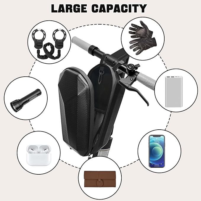 NO Logo Bike Lock - Chain Lock and Bag for Electric Scooter, Motorcycle, Bicycle