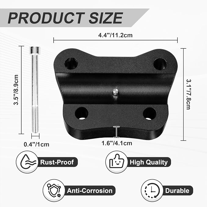 Aluminum 1-1/4" Rise Handlebar Riser Kit For Can Am Spyder RT 2020+ & F3/F3T/F3 Limited All Years | 1" Backward Handle Bar Accessories (C)