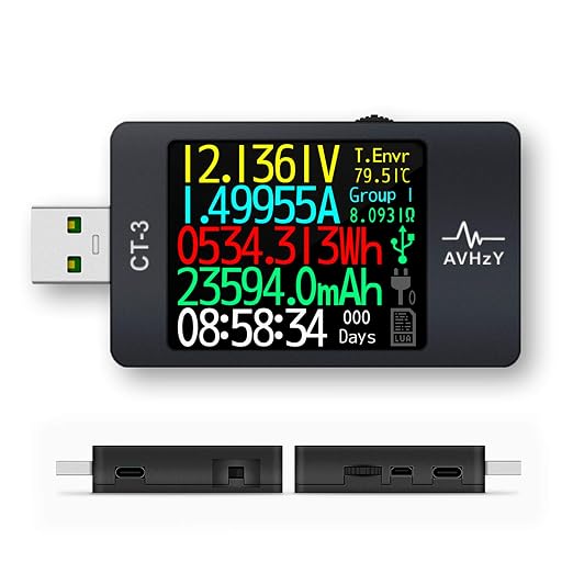 USB Power Meter USB 3.1 Tester Digital Multimeter Current Tester Voltage Detector Lua Interpreter Integrated DC 26V 6A PD 2.0/3.0 QC 2.0/3.0/4.0 pps Trigge