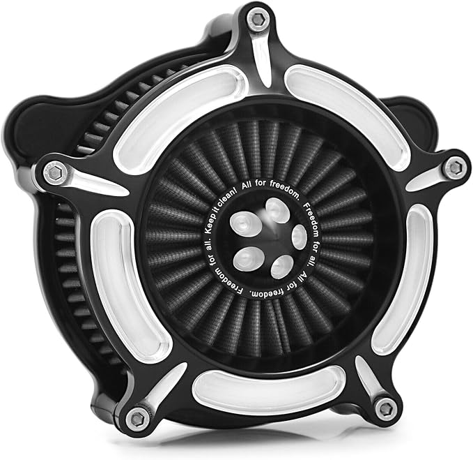 For harley air cleaner filter Sportster Softail Touring street road king glide Dyna for harley davidson air intake filters (Contrast Cut - Gray Filter, D-For M8 Touring/Softail 2018-UP)