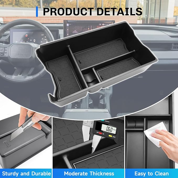 SXCY for 2026 Toyota RAV4 Center Console Organizer for 2026 Toyota RAV4 Accessories for 2026 Toyota RAV4 Console Organizer Armrest Console Tray