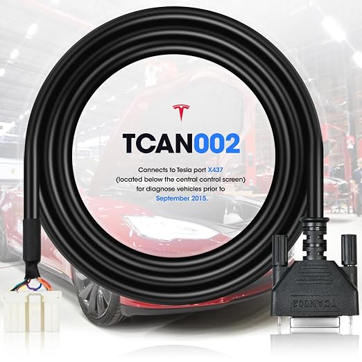 Autel Original Tesla Diagnostic Cable Set, 3PCS Test Cord for Tesla-S & X, OBD2 Diagnostic Test Cable Adapter for MaxiSys MaxiSYS 909/919/908SPro/Elite/Elite II/Ultra (3PCS)
