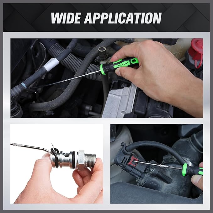 8-Piece Mini Hook and Pick Set, 4PCS 8.6'' & 4PCS 5.7'' Precision Automotive Picks Tools Set for Car Auto Oil Seal, Mechanic Lock Picking Kit, Puller Remover Tools