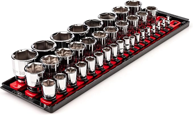 TEKTON 1/4, 3/8, 1/2 Inch Drive 6-Point Socket Set, 37-Piece | SHD99206