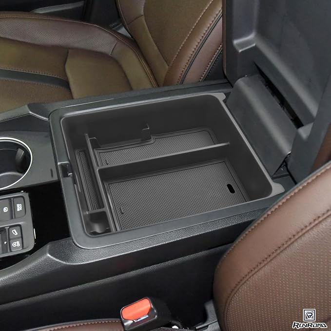 RUNROAD Center Console Organizer Tray Compatible with 2023-2026 Honda Pilot / 2026 Passport Accessories, Armrest Tray for Pilot Secondary Storage Box Dividers Middle Console Organizer (3PCS)