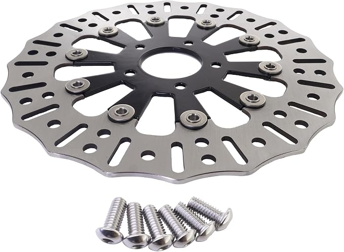 11.5" Floating Rear Brake Rotor Disc Fit for Harley Touring Electra Glide Road Glide Street Glide Road King Ultra Custom Special (Rear)