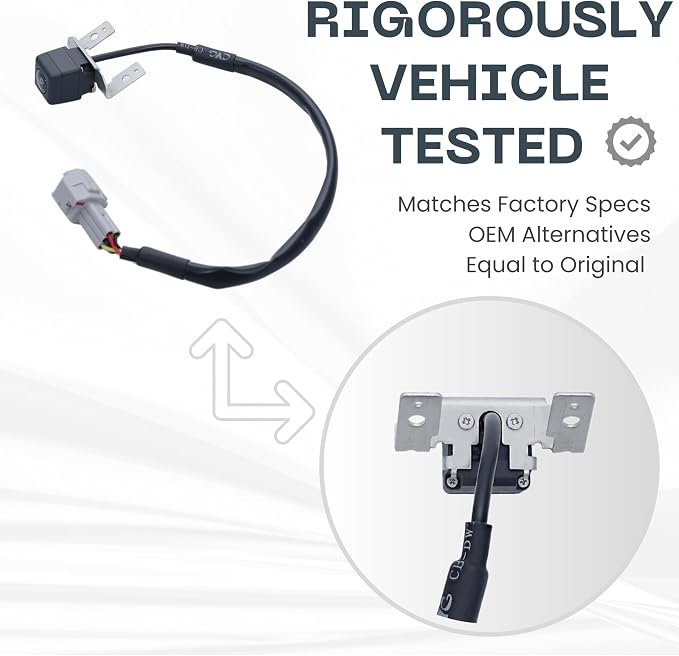 Backup Camera Replaces for 2011-2014 Hyundai Sonata | 2011-2015 Hyundai Sonata Hybrid OE Part # 95760-3S102, 95760-3S101, 95760-3S100, 95760-3S600