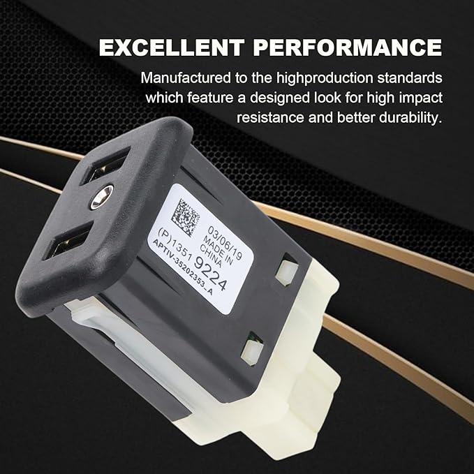 13519224 USB Port, AUX Interface Jack Compatible with New Cruze Equinox Camaro New Lacrosse Verano Envision GL8S Velite5 Enclave