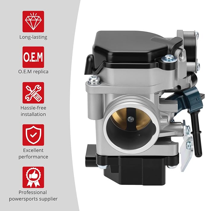 JAVIK Throttle Body For Honda R-ancher 420 TRX420 2x4 4x4 2007-2014 O.E.M# 16400-HP5-604
