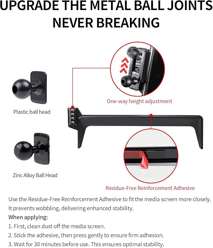 Car Phone Holder for Volkswagen VW Tiguan 2025-2026 Accessories 15-Inch Screen Fixed Clip, 360° Rotation Phone Mount Compatible with MagSafe, Does Not Affect Air Vent