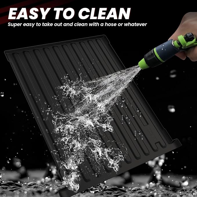 LASFIT 5.7FT Truck Bed Mat with Rambox for Ram 1500 2009-2025 2026 & RAM 1500 Classic 2019-2024 Short Bed (5FT7 / 67.4inches), All Weather Custom Fit Truck Cargo Bed Liner, Black