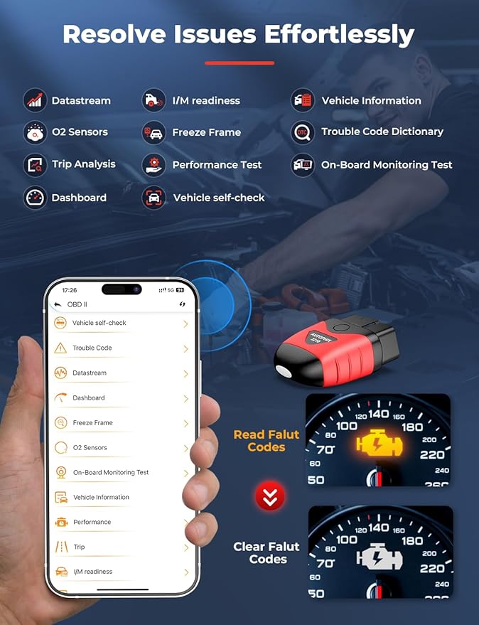 AUTOPHIX 3210 OBD2 Scanner Bluetooth Code Reader with AUTOPHIX BAS300 Plus OBD2 Scanner & Battery Tester