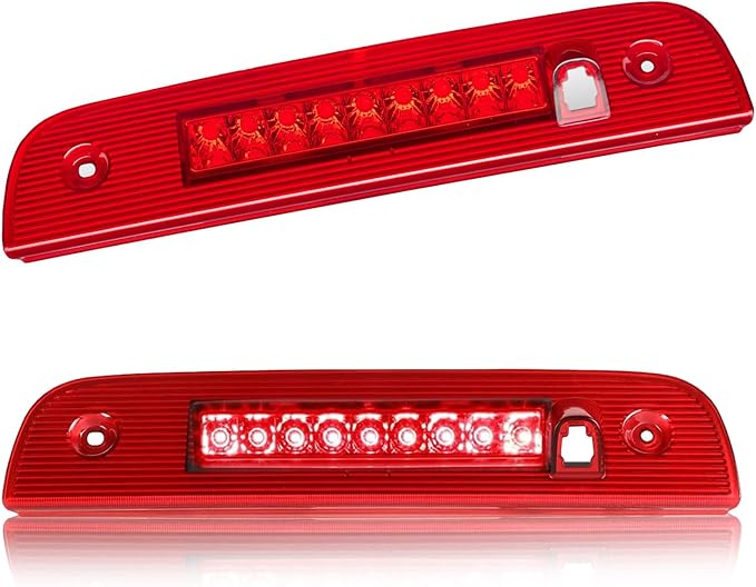 Third 3rd Brake Light LED for 2007-2012 Dodge Nitro, High Mount Rear Brake Lights Assembly for 07-12 Dodge Nitro, Waterproof Center Cab Lamp Stop Light (Red)