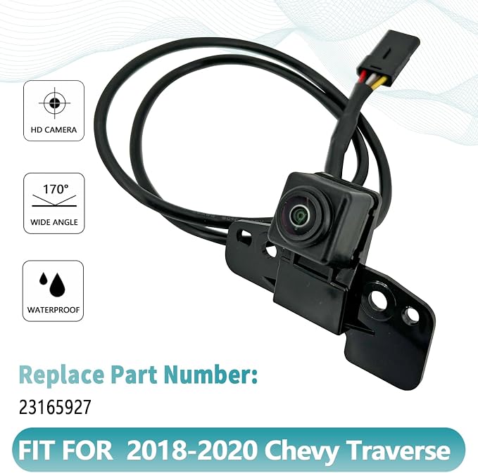 Front View Insurance Assist Camera Compatible with Chevy Traverse 2018-2020 Replace 23165927