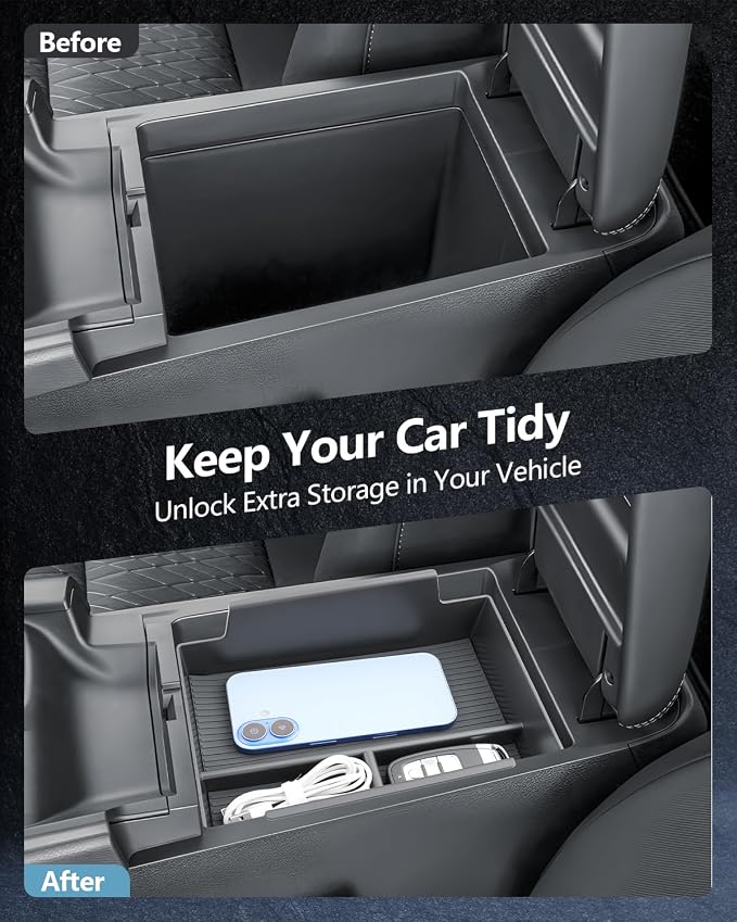 SKTU 2PCS for 2026 Nissan Sentra Center Console Organizer for 2026+ Nissan Sentra (S/SV/SR/SL) Dashboard Organizer & Console Tray 2026 Sentra Accessories ABS Insert Tray Dashboard Storage Box