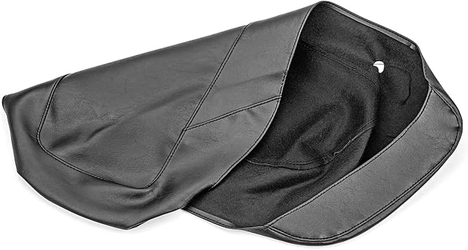 Mofun PU Leather Saddlebag Speaker Lid Bra Protective Covers Compatible with Harley Touring Road King Street Electra Road Glide 2014-2023