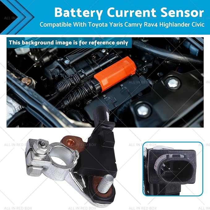 Battery Current Sensor Compatible with Toyota Yaris Camry Rav4 Highlander Civic