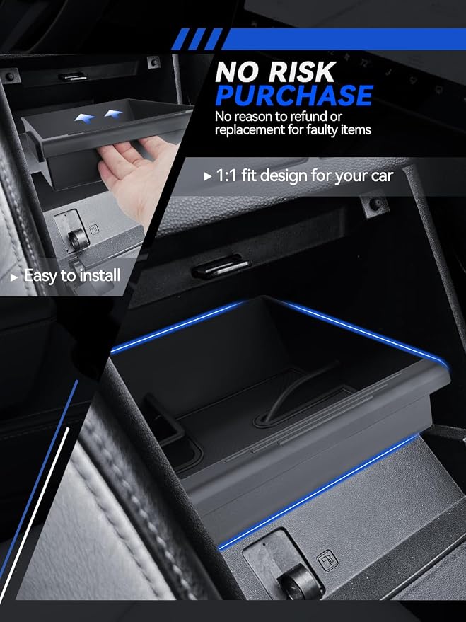 for Mazda MX-5 Center Console Organizer 2006-2014 Mazda MX-5 Miata NC Accessories Armrest Tray Middle Storage Box Insert Container Durable ABS Plastic