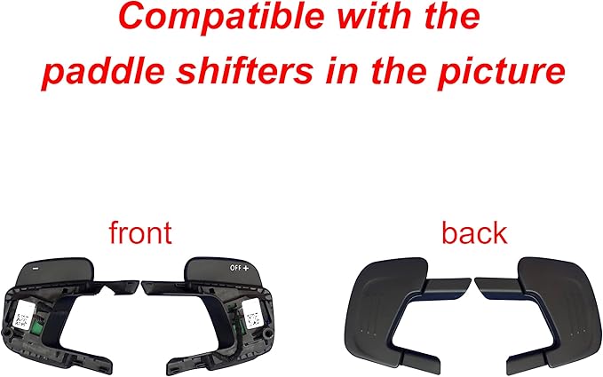 Steering Wheel Shift Paddle Extended Shifter Trim Cover Compatible with Volkswagen VW Golf 7 Scirocco SAGITAR GLI LAMANDO GTS Polo GTI Car Accessories Aluminum Alloy Black