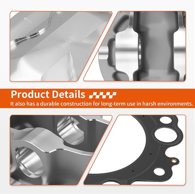 Top End Rubuild Kit 100mm STD Forged Piston For Yamaha Grizzly Rhino Raptor 660 YFM660F/R YXR660 2002-2008 3YF-11631-00-X0