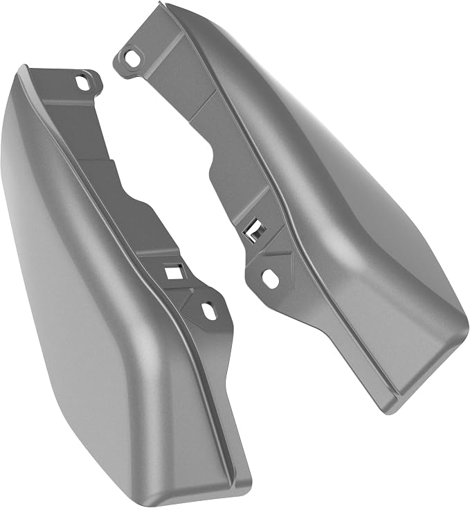 Color - Matched Mid Frame Air Deflectors Heat Shield, Perfectly Fit for Harley Touring Models 2009-2026 Charcoal Grey
