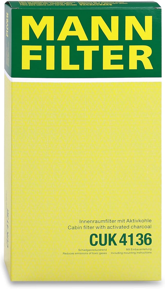 Mann Filter CUK 4136 Cabin Filter With Activated Charcoal for select Audi models