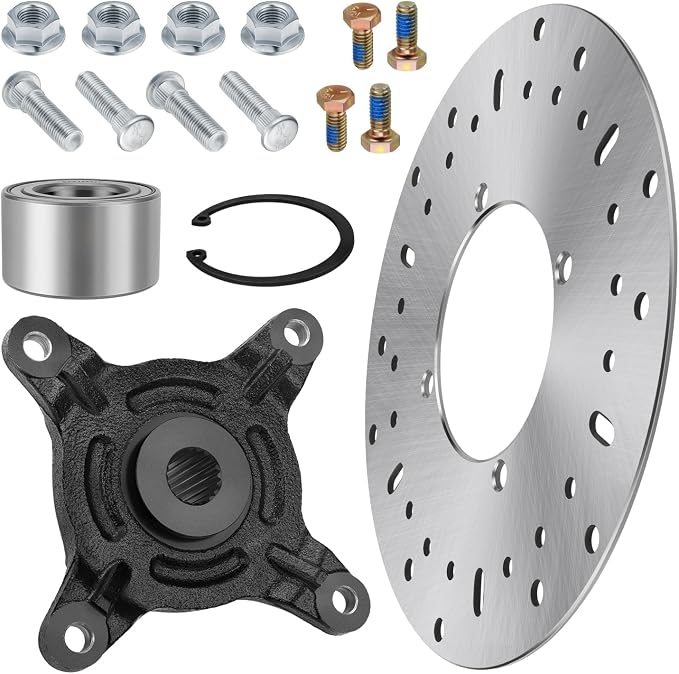 M MATI Front Wheel Hub with Bearing Studs & Brake Rotor for Polaris Ranger 500 570 Full-Size 2016-2024 Ranger EV 2017-2022 PRO-XD-Mid-Size