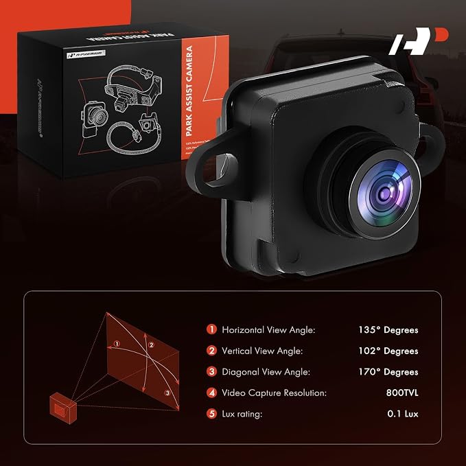 A-Premium Park Assist Camera Rear View Backup Reverse Camera Compatible with Select Jeep Models - 2015 2016 2017 BU Series Renegade