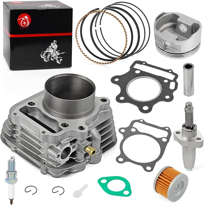 MOTO1988 80mm Big Bore Top End Cylinder Rebuild Kit Piston Ring Tensioner 1993-2008 For Honda TRX300EX TRX 300EX Sportrax 300