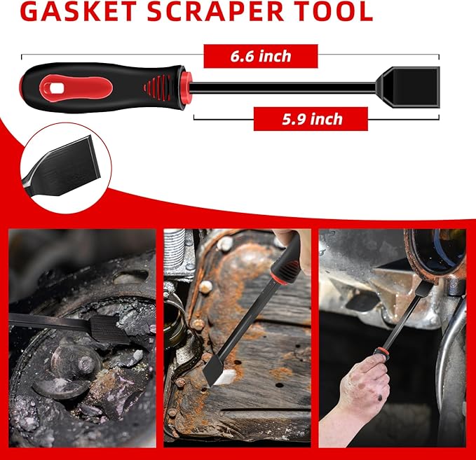 11 Pcs Hook and Pick Set Mechanic, Automotive Pick Tool for Car Oil Seal/O-Ring Seal Hoses Puller Remover Gasket Scraper Magnet Pickup Tool