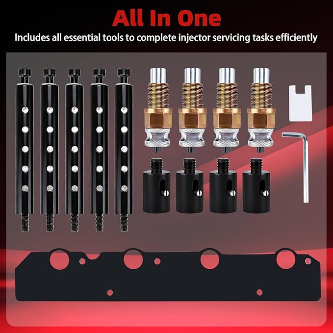 8MIELAKE Fuel Injector Removal Install Tool Kit for BMW B36 B38 B48 B58 A12 A15 Engines, Heavy Duty Steel BMW Injector Puller Tool Replaces OEM 2358417 2358022