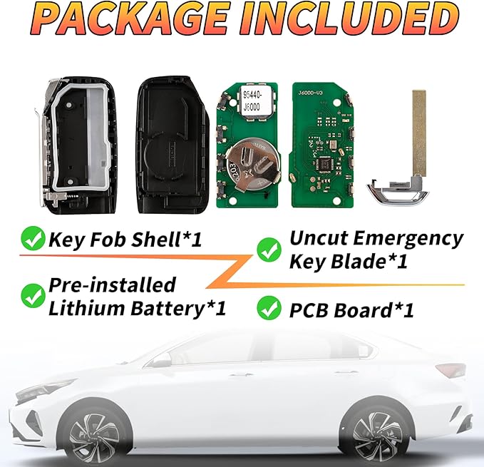 Fit for Kia K900 Smart Key Fob 433MHz 47 Chip 3+1 Buttons Keyless Entry Remote FCC ID: TQ8-FOB-4F17