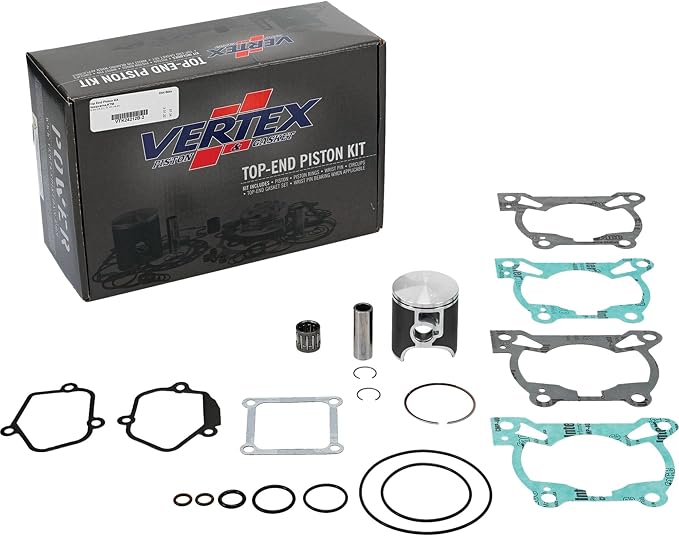 Vertex VTK24212B-2 Top End Piston Kit Compatible With/Replacement For KTM 85 SX, TC 85 2018-2021 STD Compression Ratio, 47 mm Cylinder Diameter, 85 cc Displacement, 46.950mm Piston Diameter