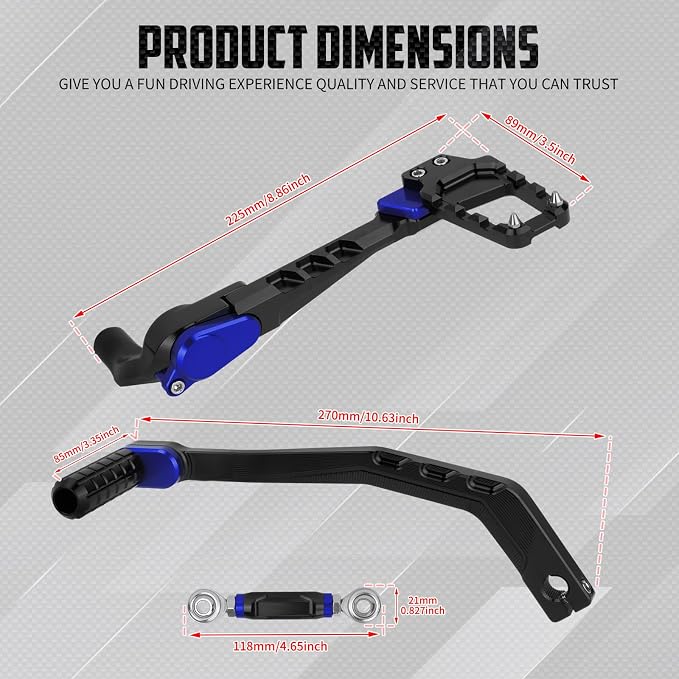 Motorcycle Mid Control Kit Footpegs Linkage Lever Set Fit for Harley Softail Low Rider FXLRS 2020-2025 FXLRST 2022-2025 Street Bob FXBB 2018-2025 (Blue)