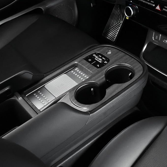 YOUTOOCAR Gear Shift Panel Cover Compatible with Hyundai IONIQ 9 Accessories (Wood Grain)