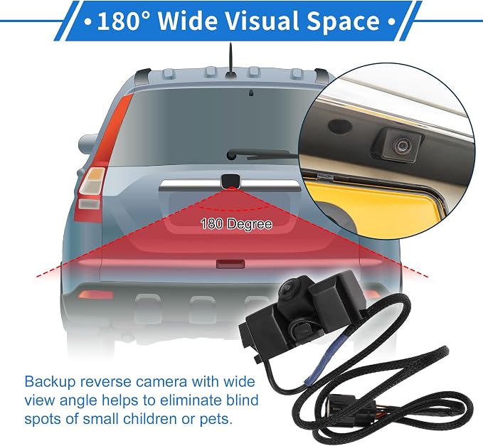 1 Pcs Rear View Camera for Chevrolet Silverado for GMC Sierra 1500 14-15 / for 2500 3500 2015 License Plate Park Assist Camera Backup Reverse Camera
