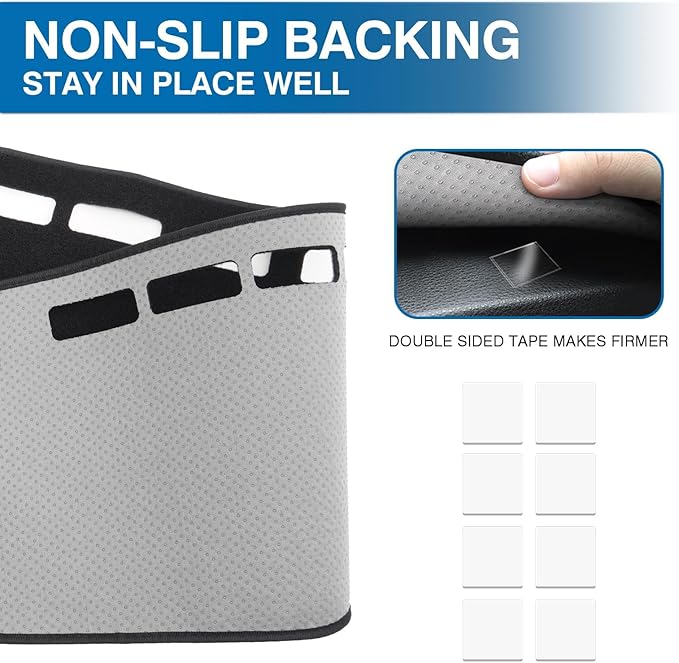 KUST Black Dash Cover for 2023-2025 2026 Chevy Chevrolet Colorado/GMC Canyon Non-Slip Dashboard Cover Polyester Interior Accessories for Colorado/Canyon Custom Fit Dash Mat Sunshade No Glare
