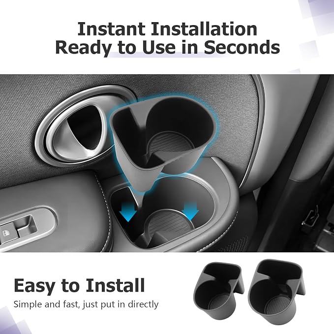 LUWU 2026 Palisade Accessories Compatible with 2026 Palisade SE/SEL/XRT/Limited/Calligraphy Accessories Center Console Silicone Cup Holder&Wireless Charging Mat&Rear Cup Holder 4PCS(Only for 7-Seat)