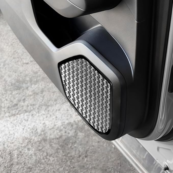YOUTOOCAR Stainless Steel Door Speaker Decoration Covers Trim Compatible with Kia Telluride 2026 Accessories (Black)